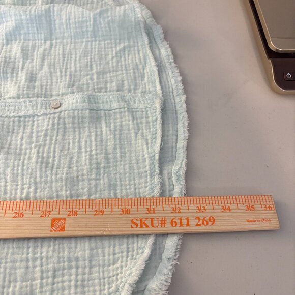 Aerie Women's Ocean Blue Oversized distressed coverup button shirt sz Medium NWT - Picture 13 of 14